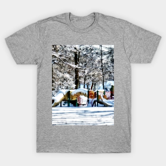 Winter Playground T-Shirt by SusanSavad